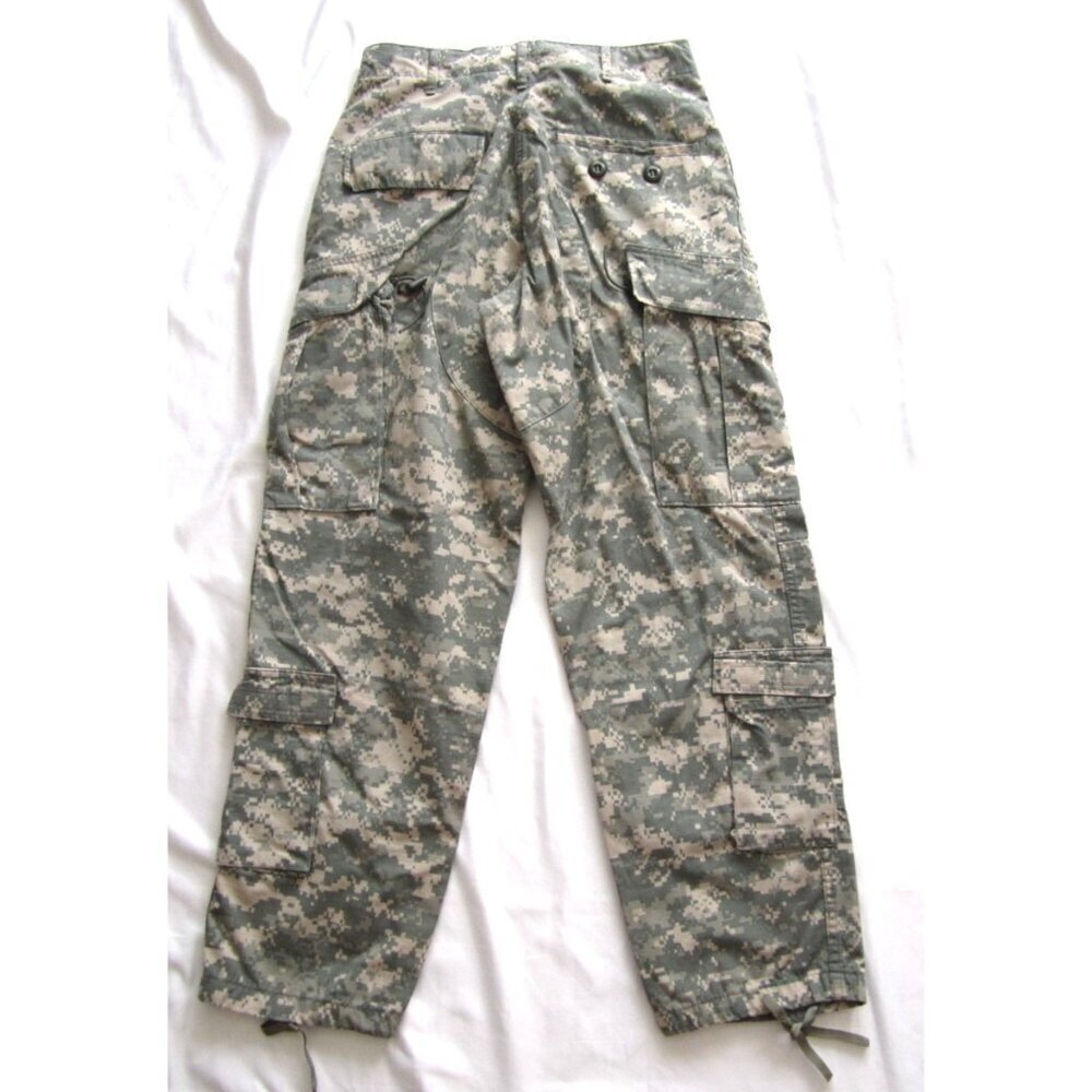 Men US Army ACU Field Force Military Camo Pants Sz Small Short (MP350)